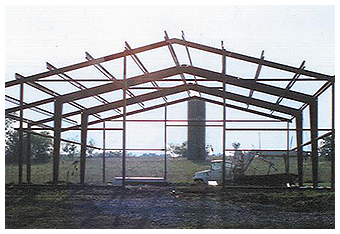 Barn with Steel Frame